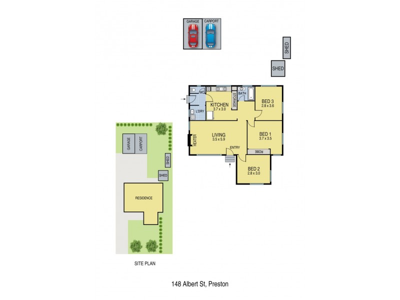 148 Albert Street, Preston VIC 3072 Floorplan