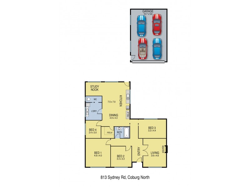 813 Sydney Road, Coburg North VIC 3058 Floorplan
