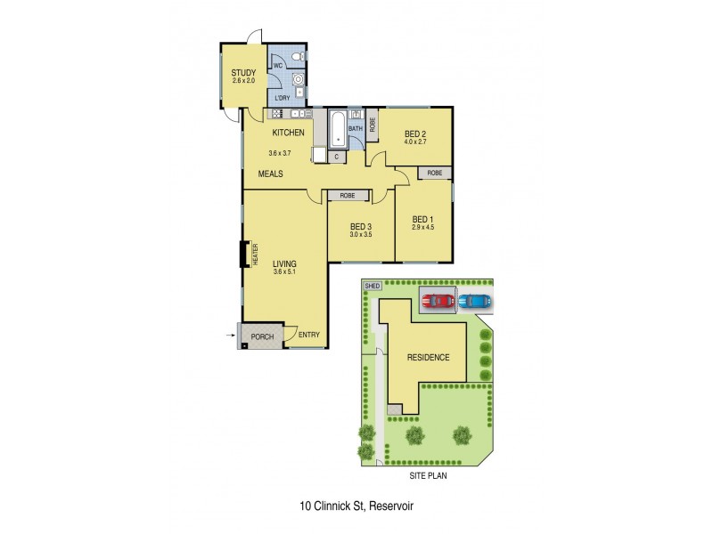 10 Clinnick Street, Reservoir VIC 3073 Floorplan