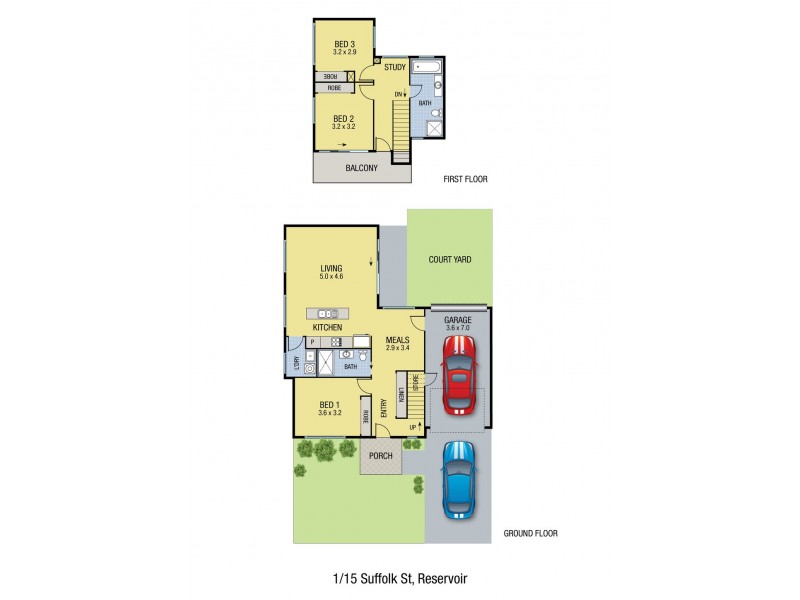 1/15 Suffolk Street, Reservoir VIC 3073 Floorplan