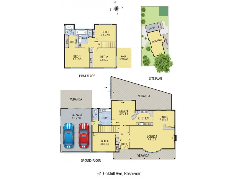 61 Oakhill Avenue, Reservoir VIC 3073 Floorplan