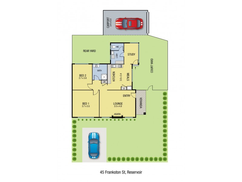 45 Frankston Street, Reservoir VIC 3073 Floorplan