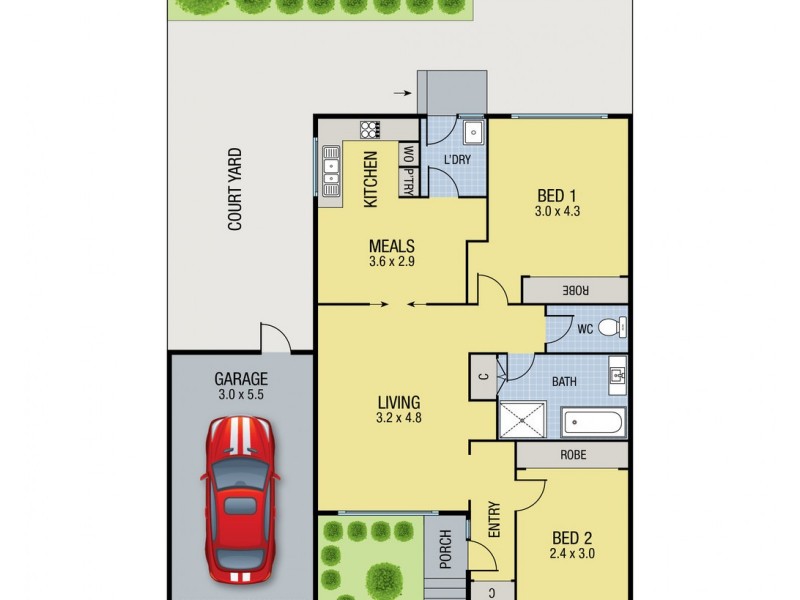 3/2 Grampian Street, Preston VIC 3072 Floorplan
