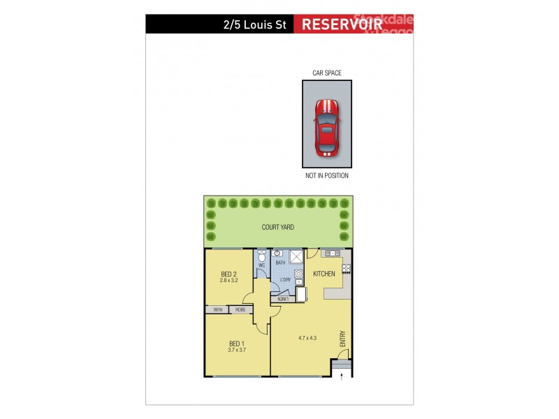 2/5 Louis Street, Reservoir VIC 3073 Floorplan