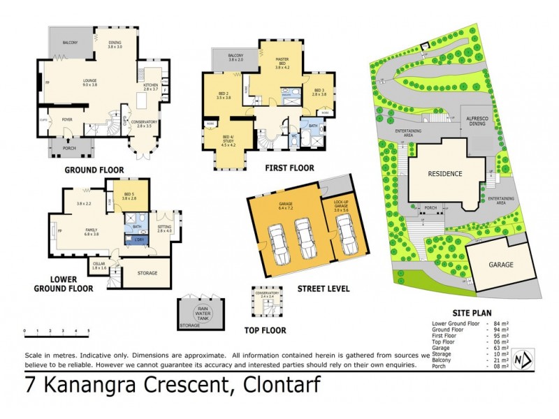 7 Kanangra Crescent, Clontarf NSW 2093 Floorplan