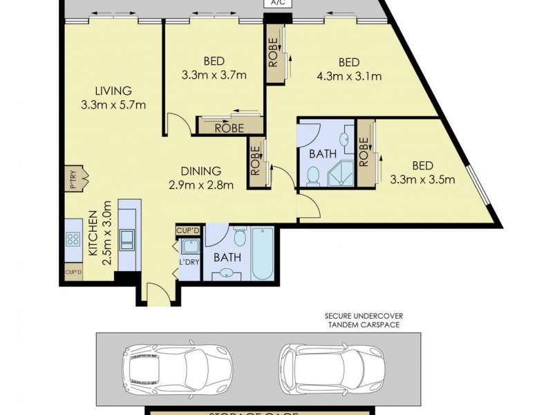 2701/10 Sturdee Parade, Dee Why NSW 2099 Floorplan