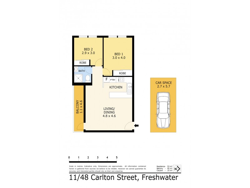 11/48 Carlton Street, Freshwater NSW 2096 Floorplan