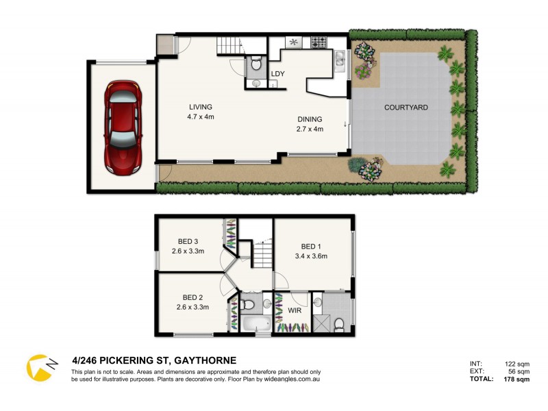 4/246 Pickering Street, Gaythorne QLD 4051 Floorplan