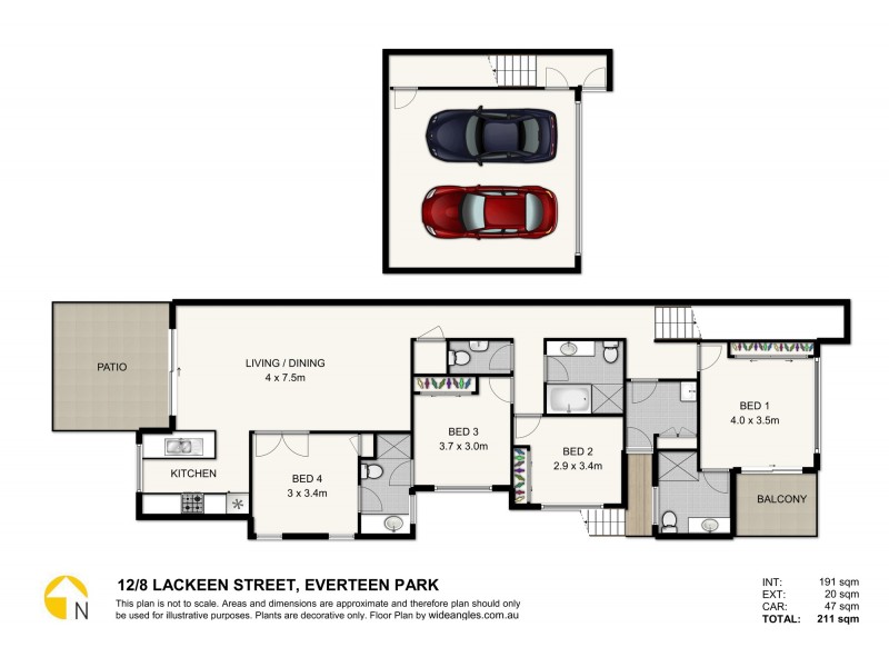 12/8 Lackeen Street, Everton Park QLD 4053 Floorplan