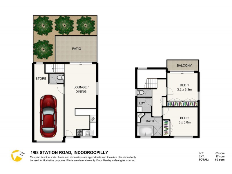 1/98 Station Road, Indooroopilly QLD 4068 Floorplan