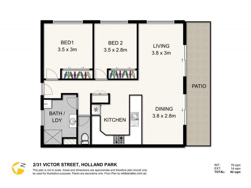 2/31 Victor Street, Holland Park QLD 4121 Floorplan