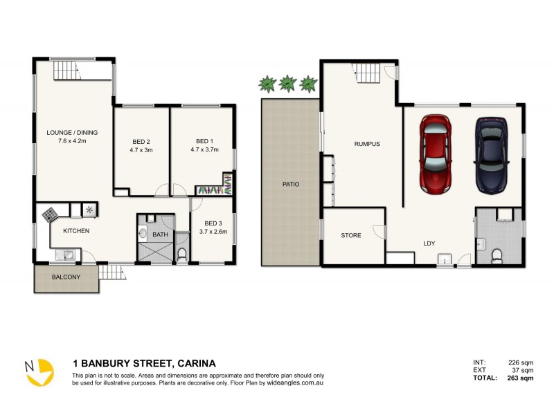 1 Banbury Street, Carina QLD 4152 Floorplan