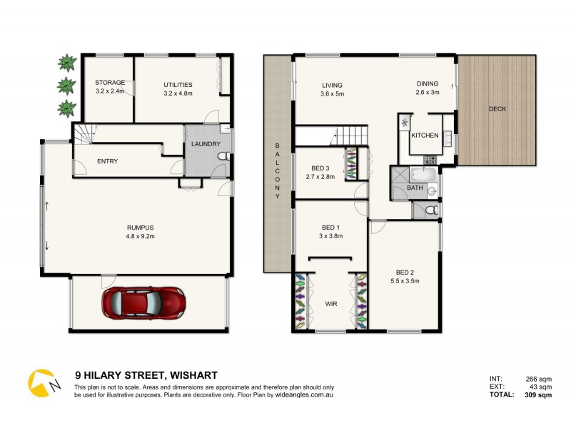 9 Hilary Street, Wishart QLD 4122 Floorplan