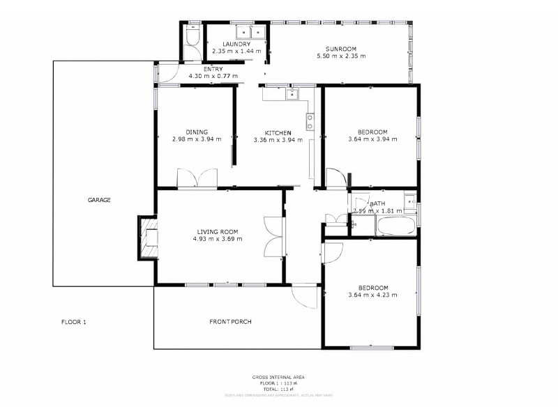 44 Derwent Street, Upper Mount Gravatt QLD 4122 Floorplan