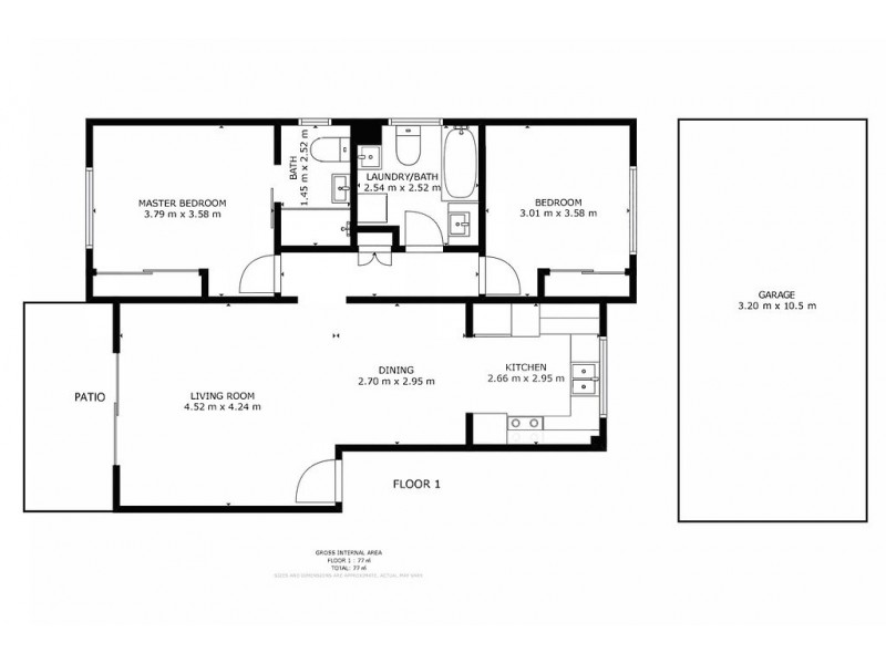 20/14 Paradise Street, Highgate Hill QLD 4101 Floorplan