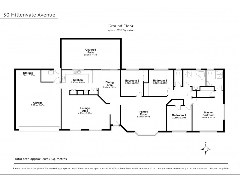 50 Hillenvale Avenue, Arana Hills QLD 4054 Floorplan