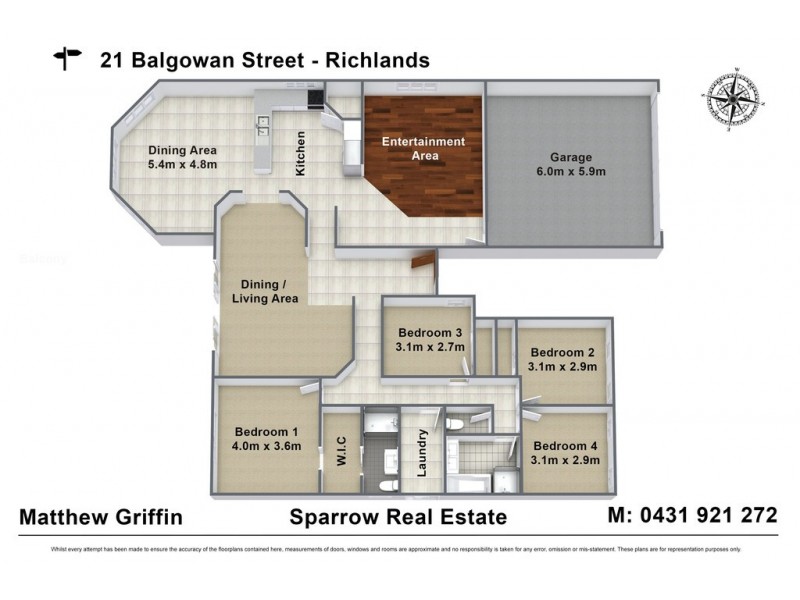 21 Balgowan Street, Richlands QLD 4077 Floorplan