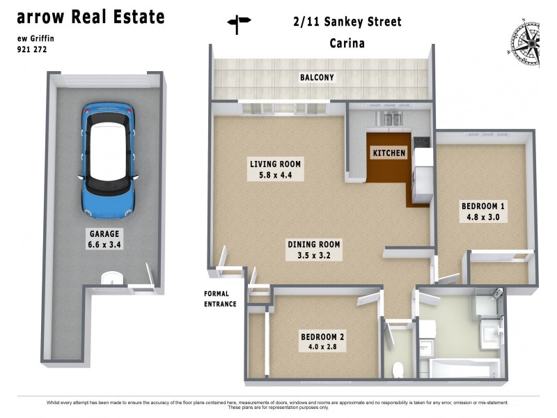 2/11 Sankey Street, Carina QLD 4152 Floorplan