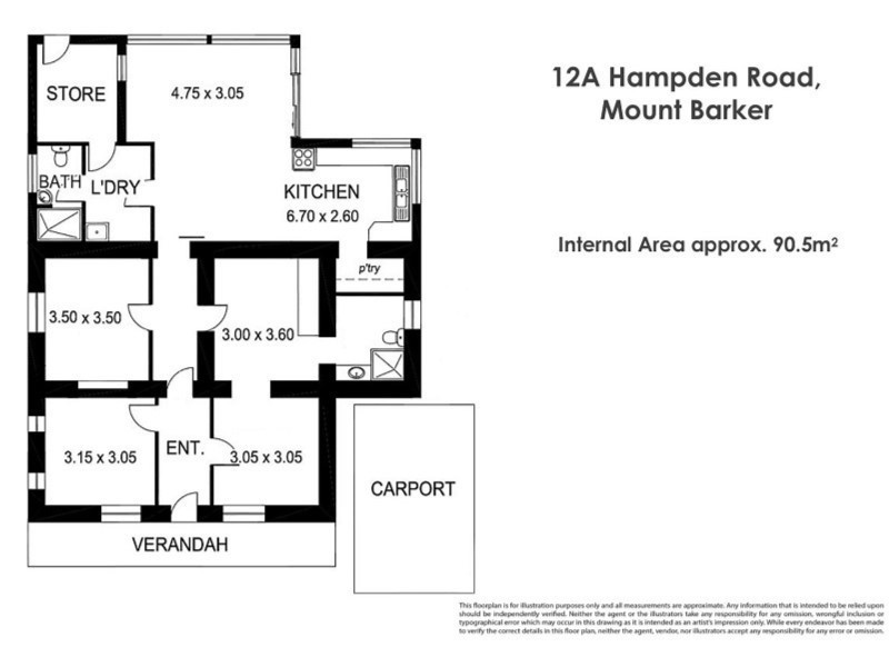 12A Hampden Road, Mount Barker SA 5251 Floorplan