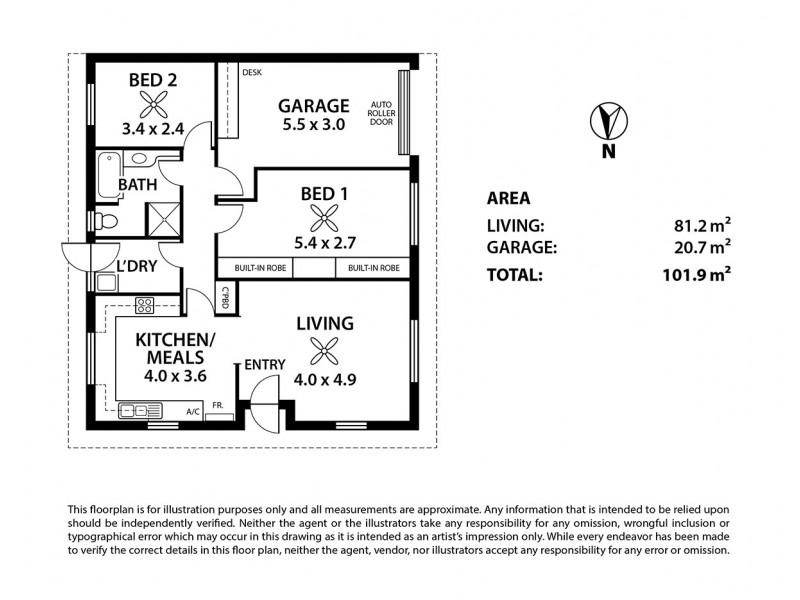 1/530 Greenhill Road, Hazelwood Park SA 5066 Floorplan
