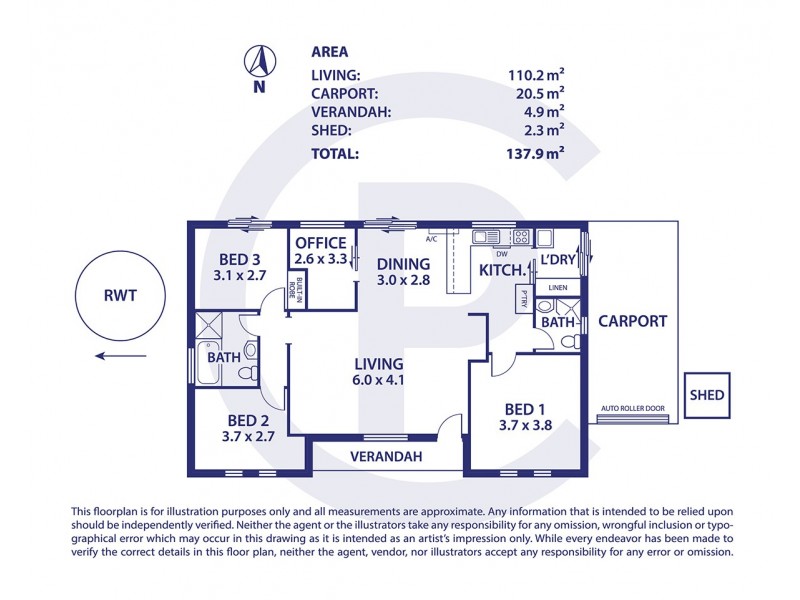 1 Sydney Street, Nairne SA 5252 Floorplan