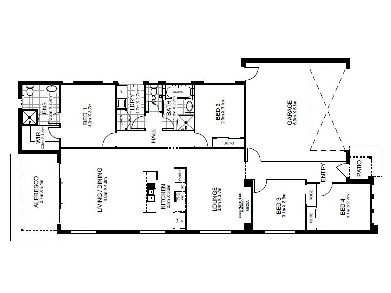 12 Dainetree Court, Park Ridge QLD 4125 Floorplan