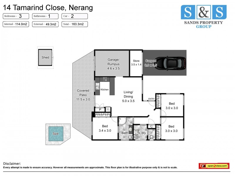 14 Tamarind Close, Nerang QLD 4211 Floorplan