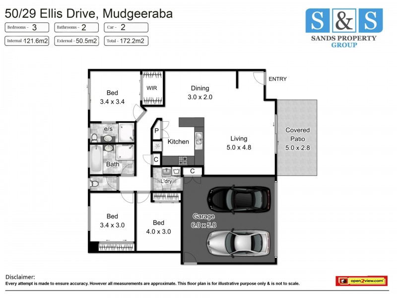 50/29 Ellis Drive, Mudgeeraba QLD 4213 Floorplan
