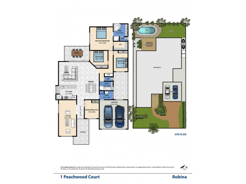 1 Peachwood Court, Robina QLD 4226 Floorplan