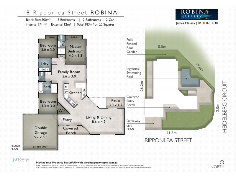 18 Ripponlea Street, Robina QLD 4226 Floorplan