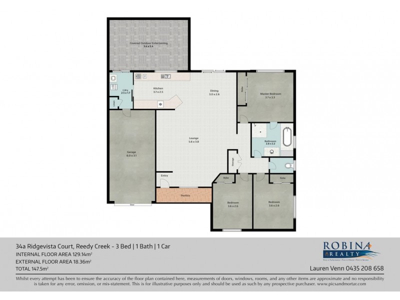 34A/1-7 Ridgevista Court, Reedy Creek QLD 4227 Floorplan