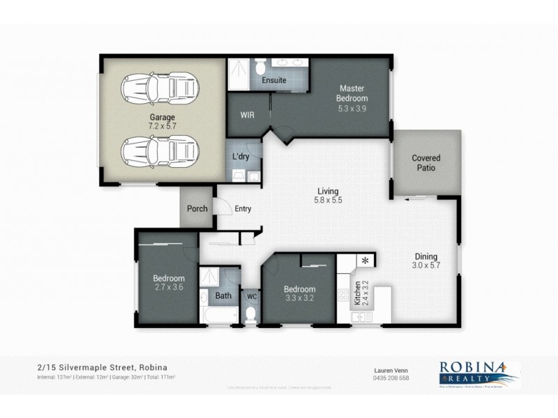 2/15 Silvermaple Street, Robina QLD 4226 Floorplan