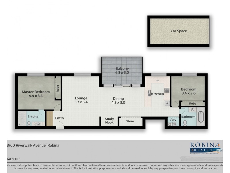 108/60 Riverwalk Avenue, Robina QLD 4226 Floorplan