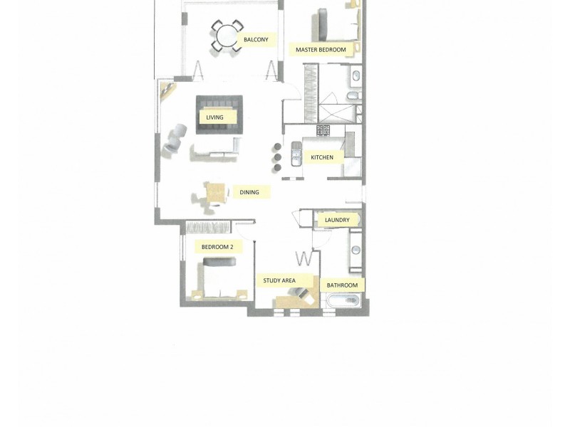 19/64 Riverwalk Avenue, Robina QLD 4226 Floorplan