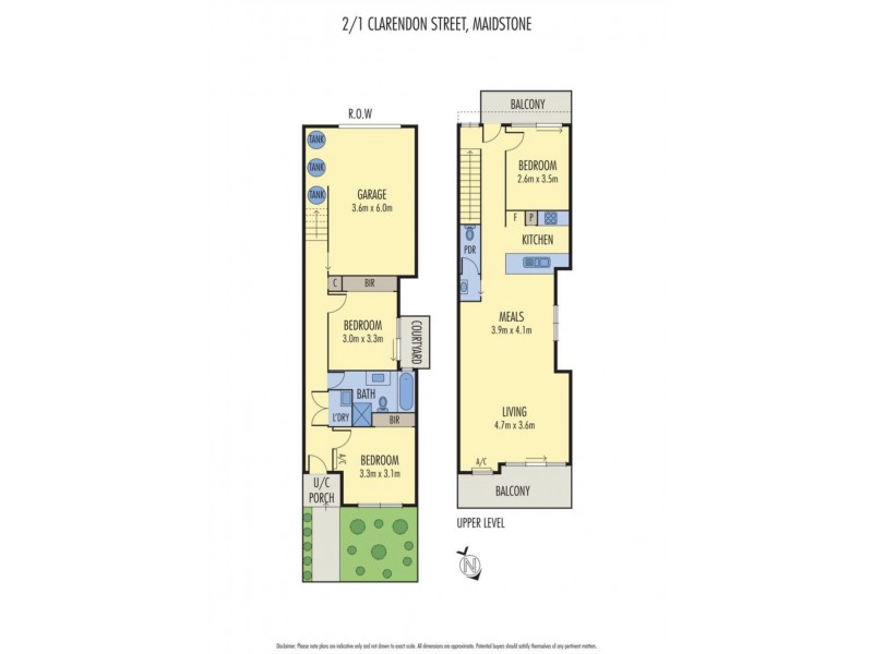 2/1 Clarendon Street, Maidstone VIC 3012 Floorplan