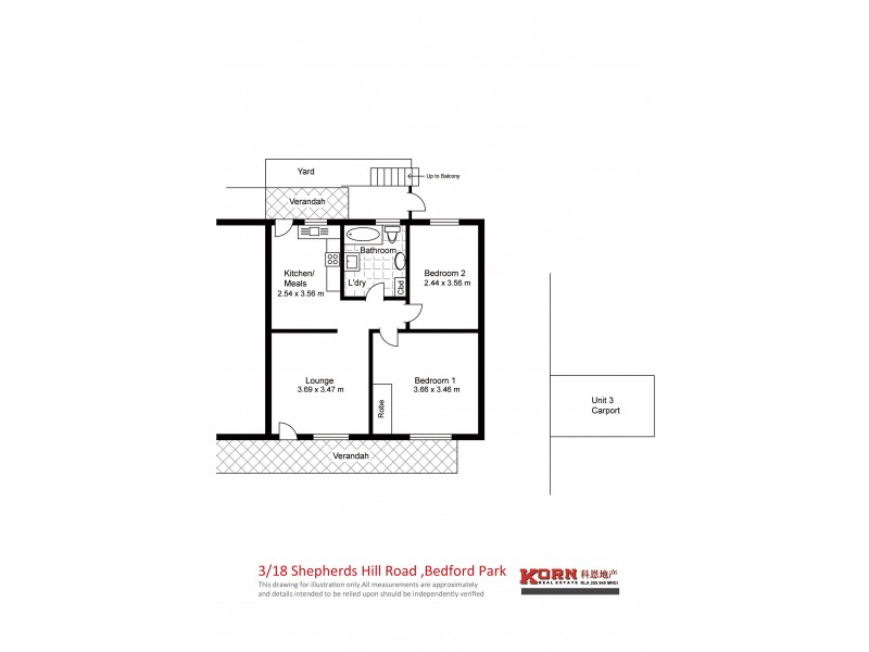 3/18 Shepherds Hill Road, Bedford Park SA 5042 Floorplan