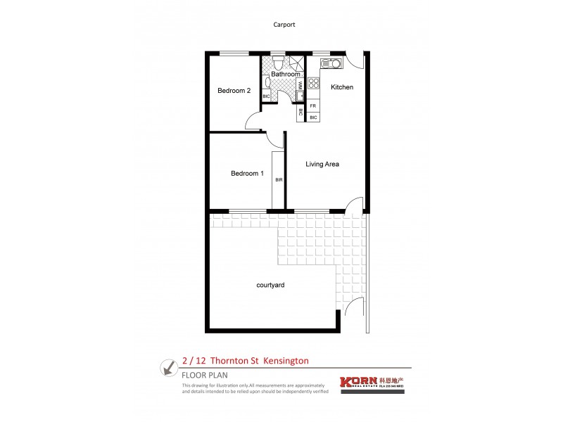 2/12 Thornton Street, Kensington SA 5068 Floorplan