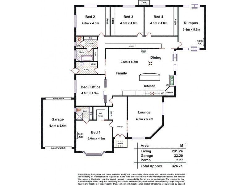 16 Stockade Drive, Walkley Heights SA 5098 Floorplan