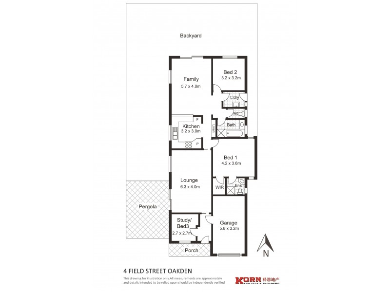 4 Field Street, Oakden SA 5086 Floorplan