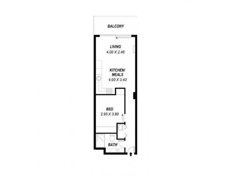 206/185 Morphett Street, Adelaide SA 5000 Floorplan