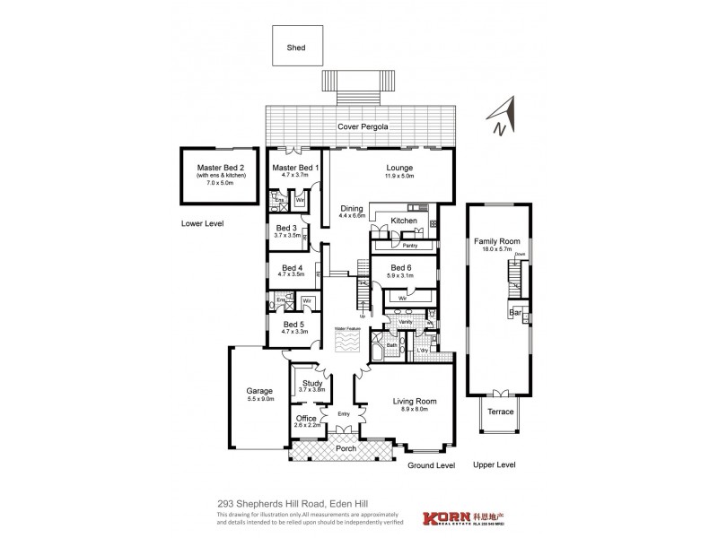 293 Shepherds Hills Road, Eden Hills SA 5050 Floorplan
