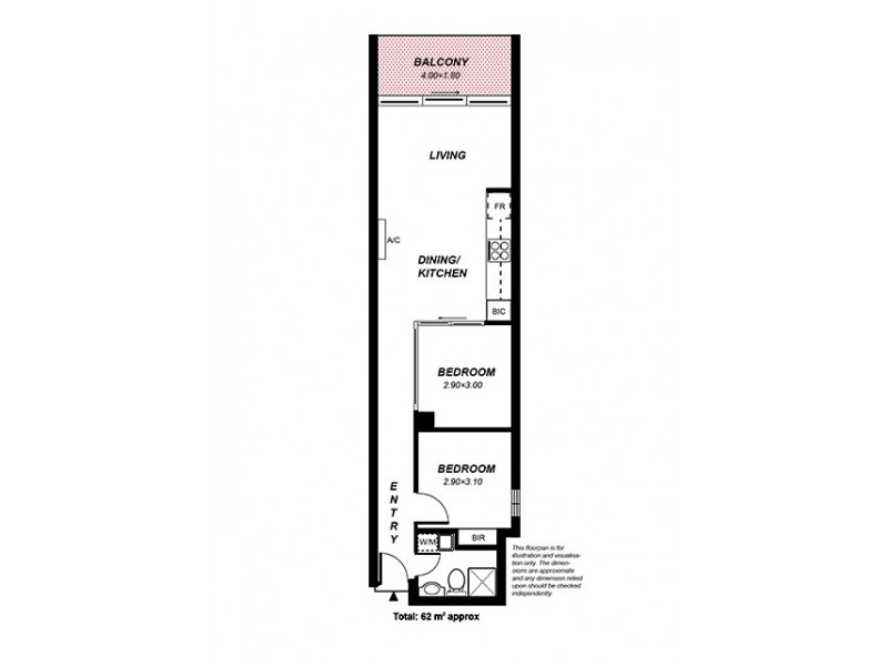 24/45 York Street, Adelaide SA 5000 Floorplan