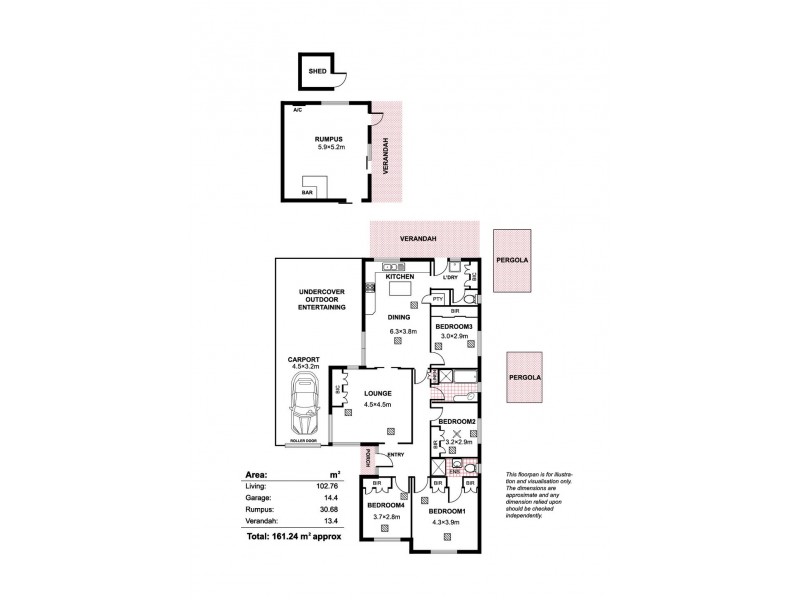 9A Pemberton St, Oaklands Park SA 5046 Floorplan