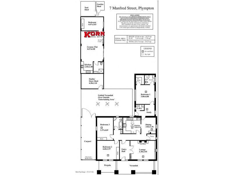 7 Manfred Street, Plympton SA 5038 Floorplan