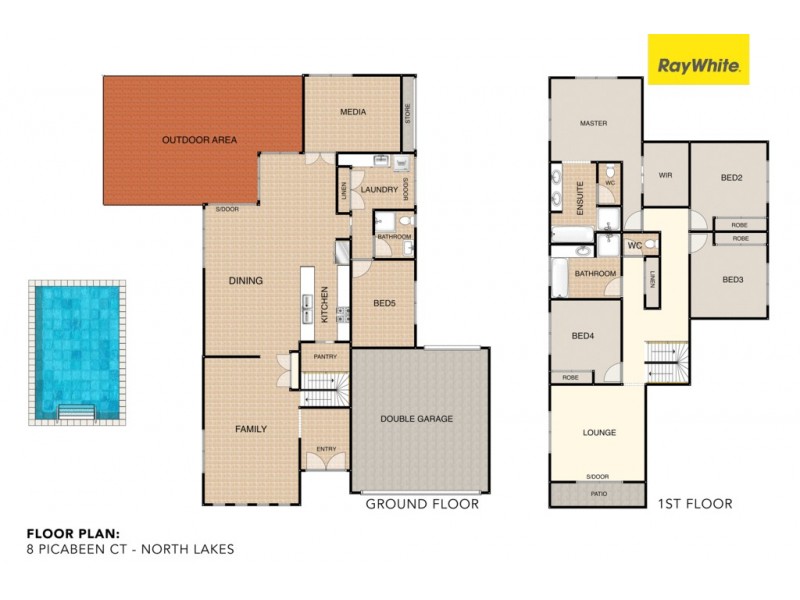8 Picabeen Court, North Lakes QLD 4509 Floorplan