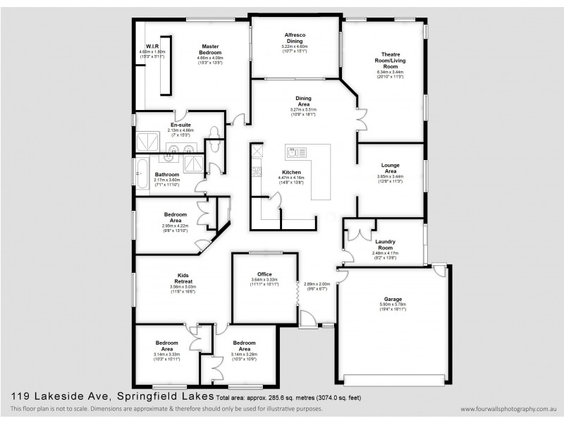 119 Lakeside Avenue, Springfield Lakes QLD 4300 Floorplan