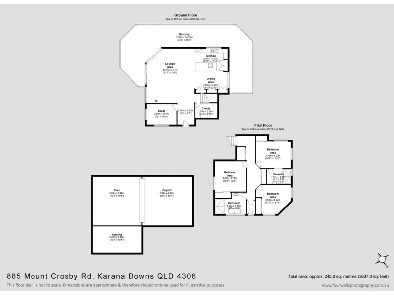 885 MOUNT CROSBY ROAD, Karana Downs QLD 4306 Floorplan