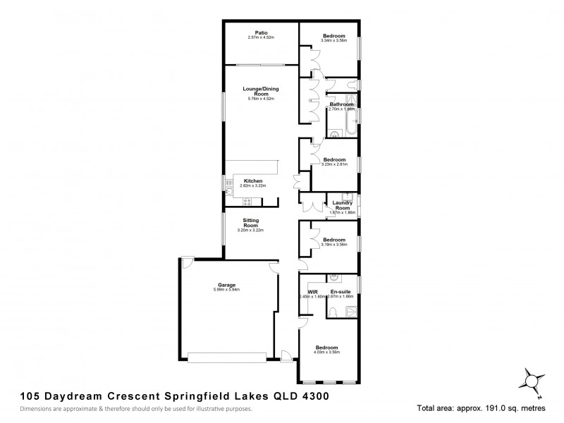 105 Daydream Crescent, Springfield Lakes QLD 4300 Floorplan