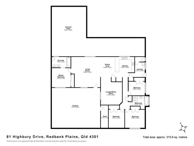 81 Highbury Drive, Redbank Plains QLD 4301 Floorplan