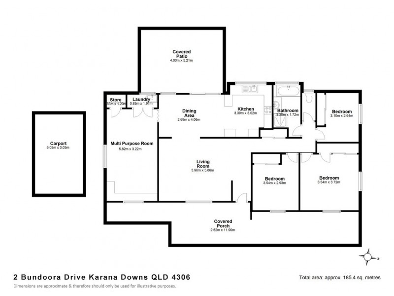 2 Bundoora Drive, Karana Downs QLD 4306 Floorplan